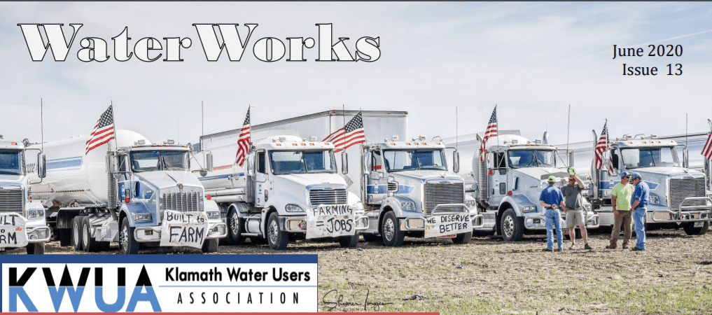 Trucks at Tractor rally, heading for June 2020 Water Works